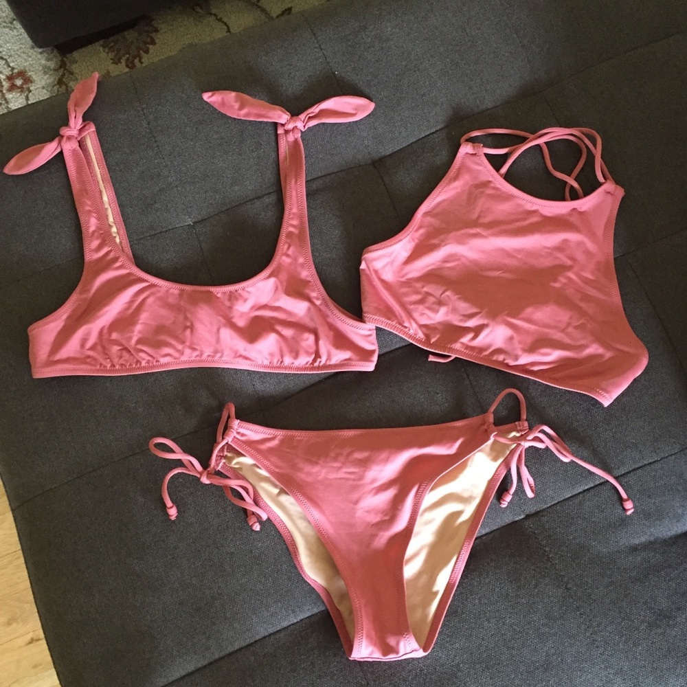J Crew Playa Bikini 👙 Bundle vintage pink size S